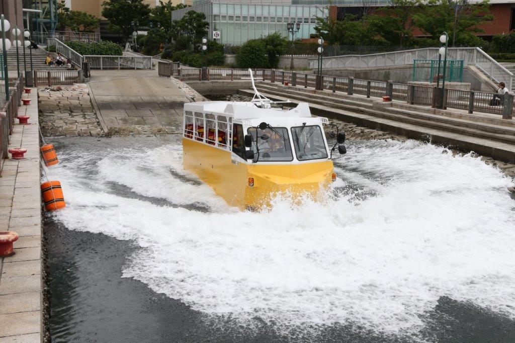 神戸の水陸両用船、夏季も運航