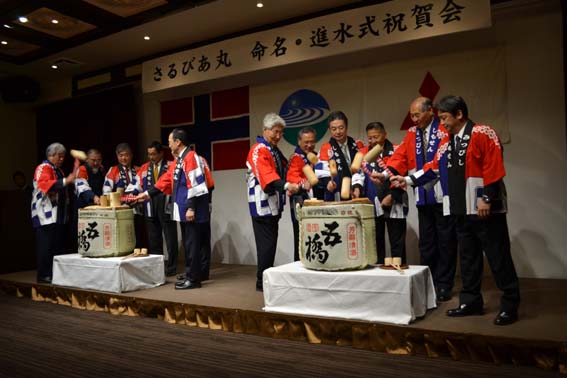 東海汽船、3代目「さるびあ丸」命名・進水式、来年6月就航へ