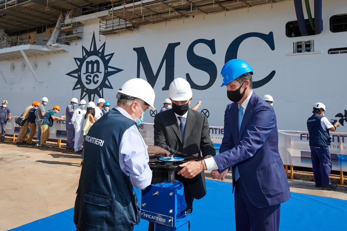 MSCクルーズ、新クラス第1船「MSCシーショア」の進水式開催
