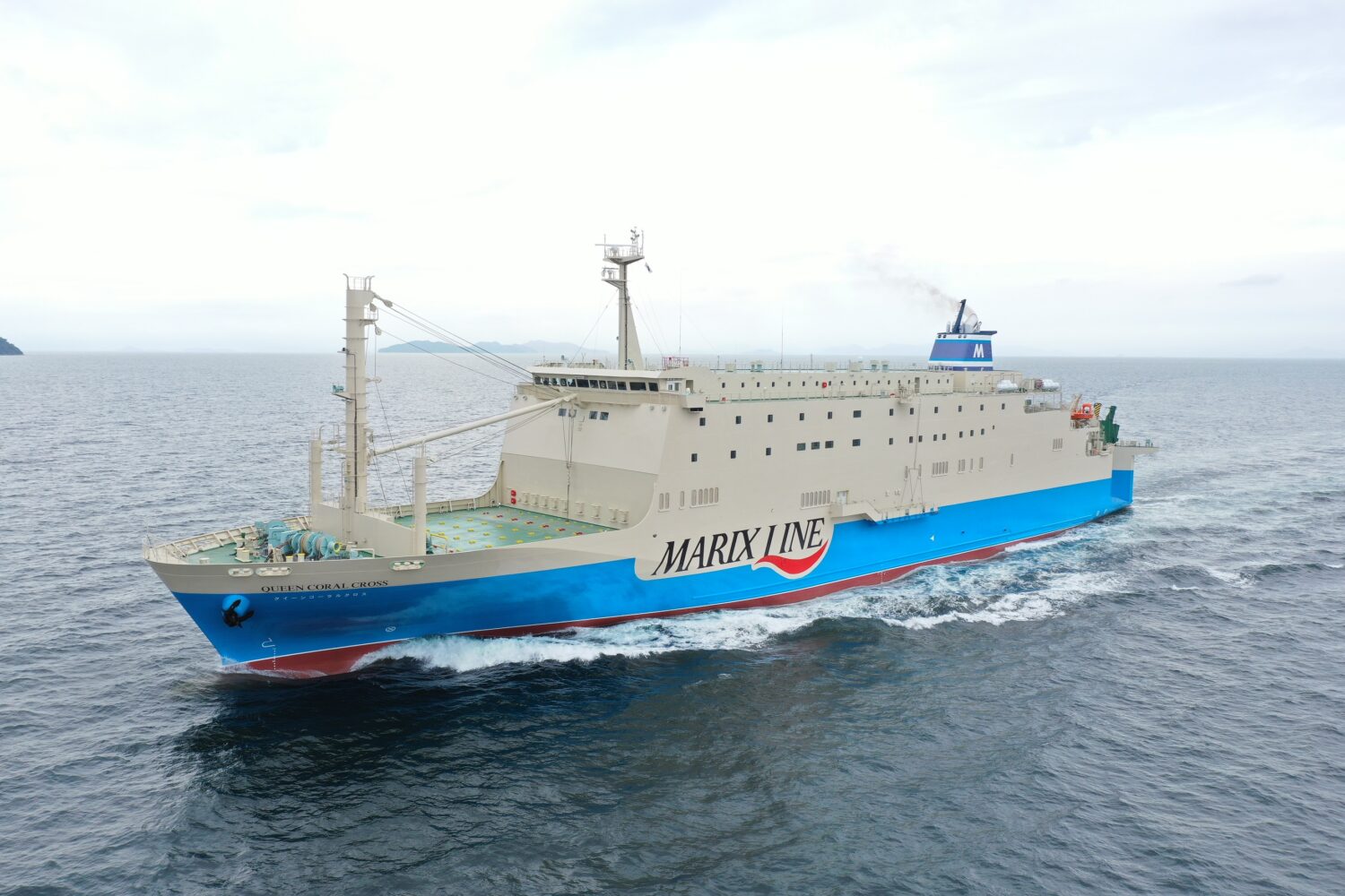 マリックスライン、新造船「クイーンコーラルクロス」就航