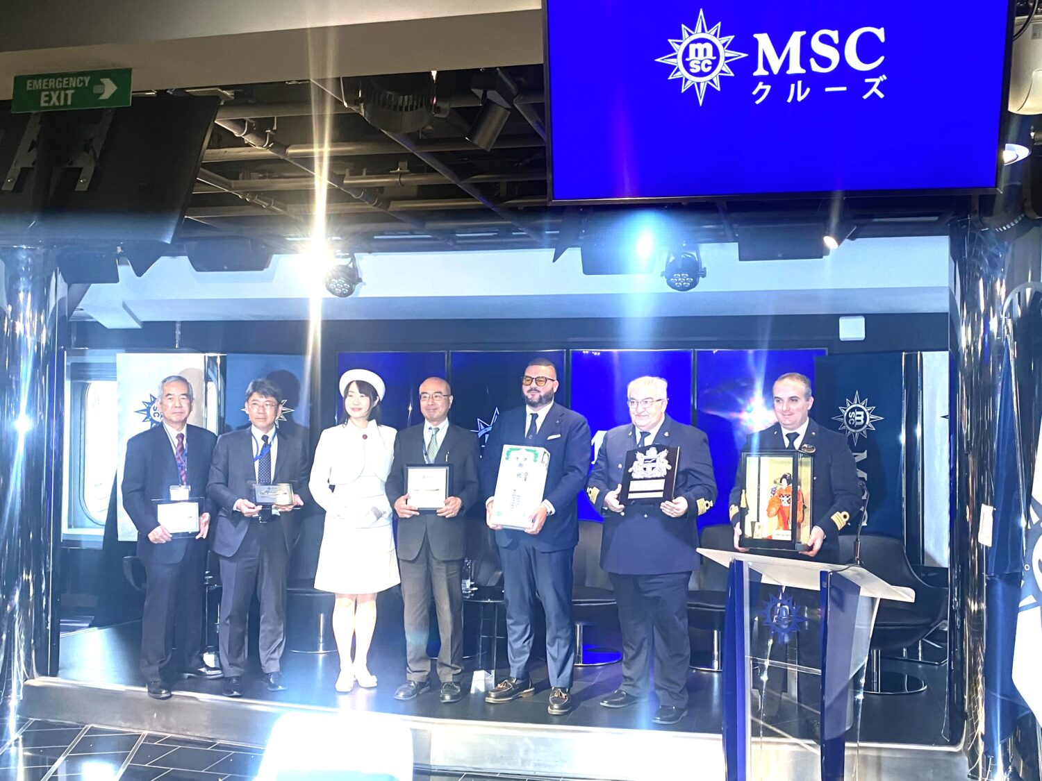 MSCベリッシマ、過去最大客船として東京初入港