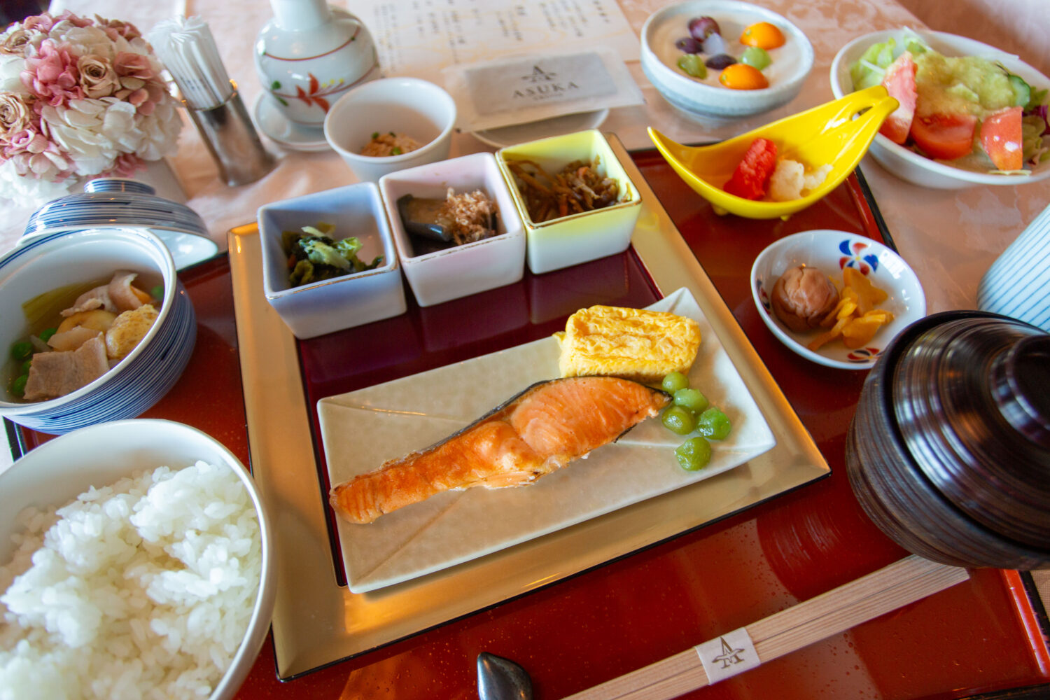 これぞ日本の朝ごはんという内容。隅々までおいしく大満足