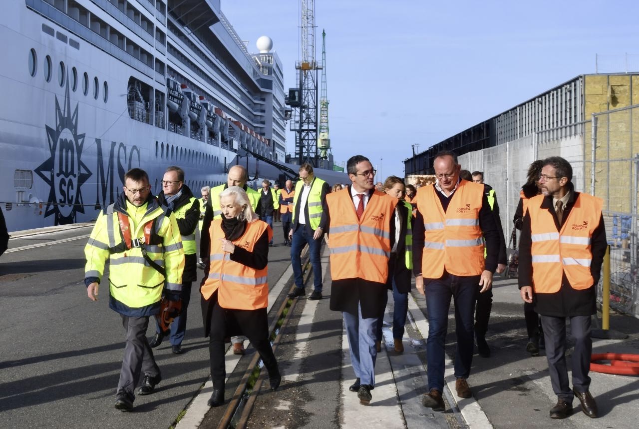 ル・アーブル港、クルーズ船向け陸電システムの運用開始