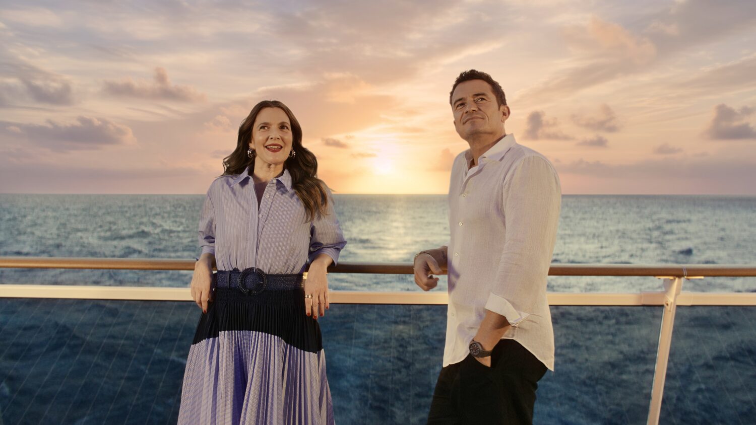 ドリュー・バリモアとオーランド・ブルーム、MSCのCMに再登場