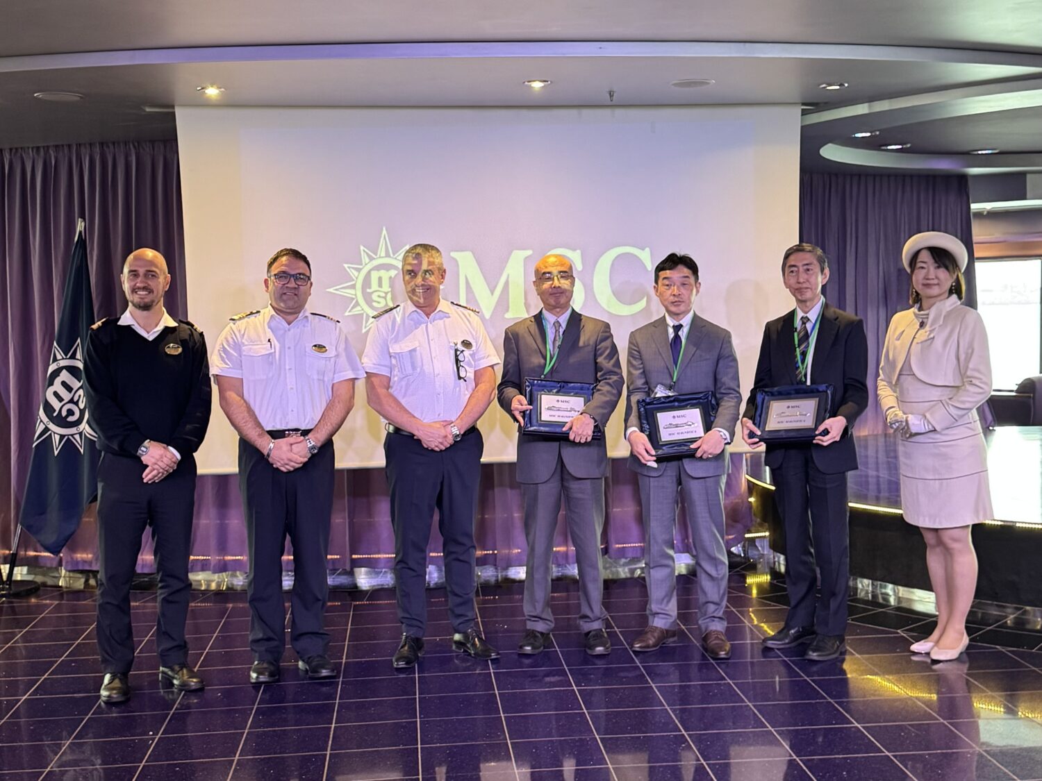 MSCクルーズ「MSCマニフィカ」東京港に初入港、記念セレモニー実施